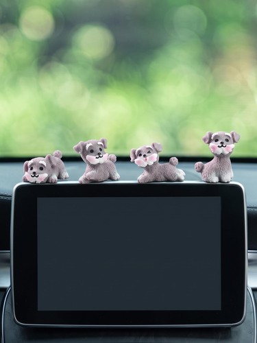 Cute dashboard car - dashboard, dog